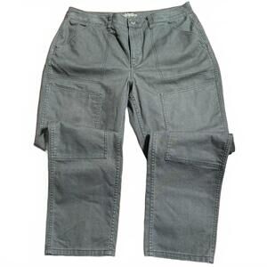 REI Co-Op Trailsmith Pants Womens 16 Green Double Knee Outdoor Camp Hiking Fish